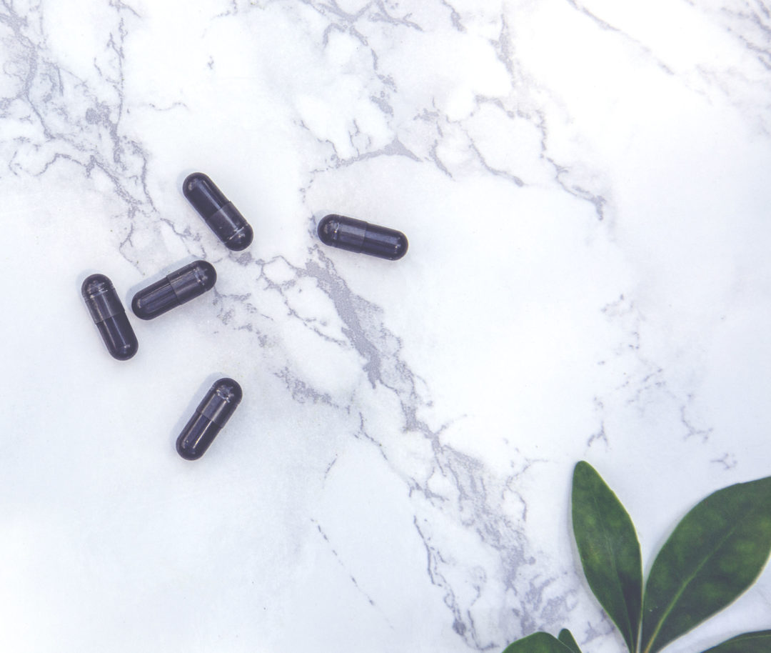 Activated charcoal pills