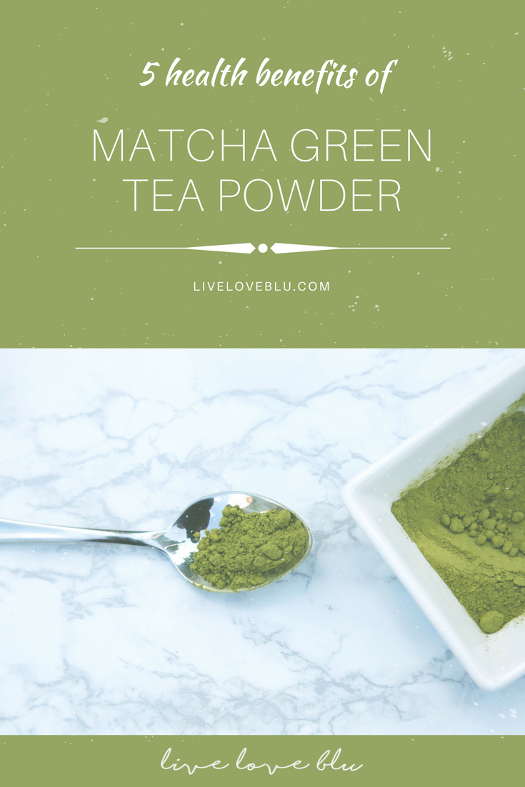 The "T" on Matcha green tea powder - live love blu