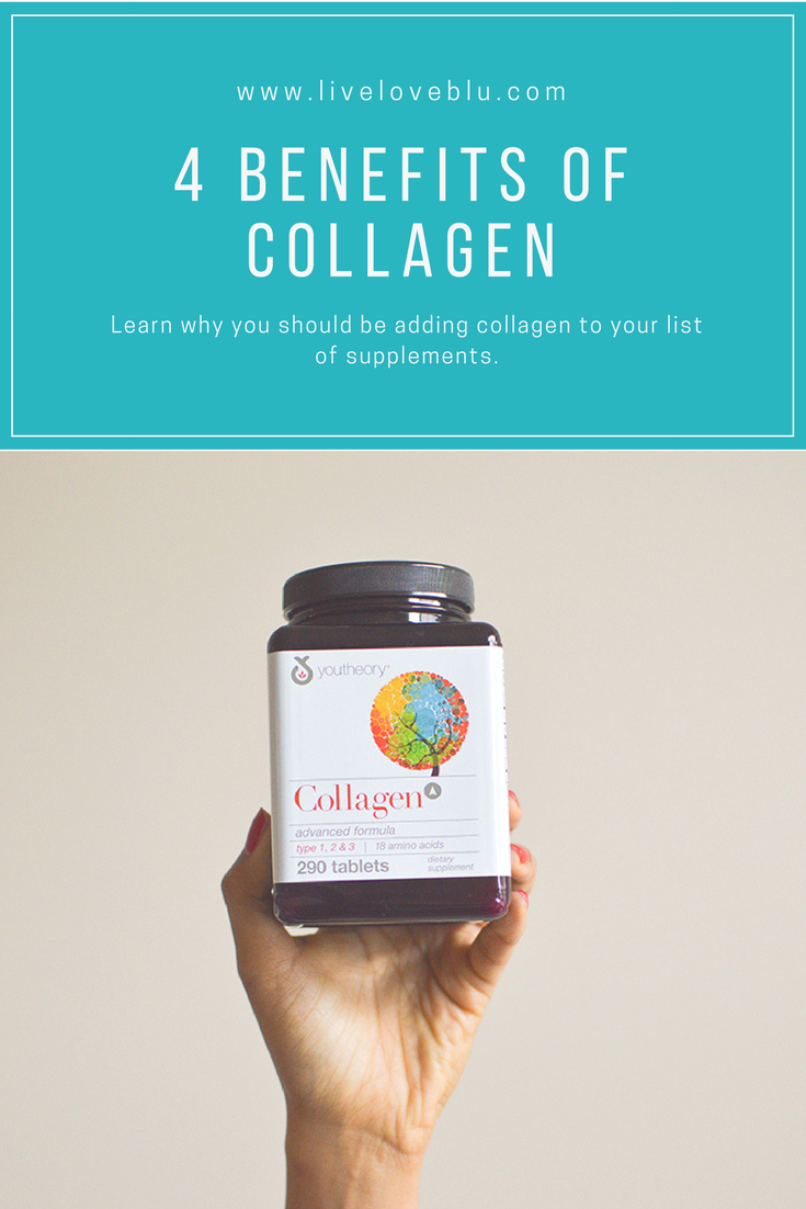 There may not be a fountain of youth but if you're part of the 25 and up crew, a collagen supplement might be your next favorite thing! It's good for your skin, joints, nails etc www.liveloveblu.com #collagen #skin #hairandnails